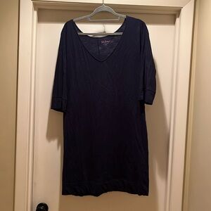 Lilly Pulitzer Vneck navy solid dress Large
